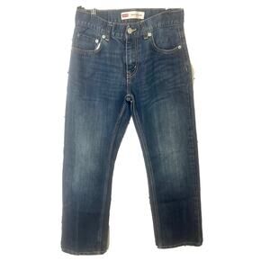 LEVIS 505 Regular Fit Boys Blue Jeans 14 Reg 27 x 27 Med Wash Straight Leg